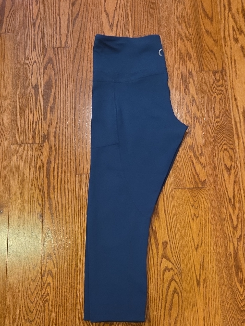 High-Waist Navy Blue Women's Active Leggings